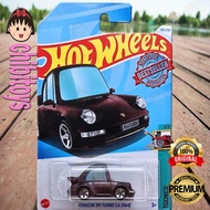 UNGU Hot Wheels Tooned Porsche 911 Turbo 3.6 (964) Black Purple Diecast Mattel