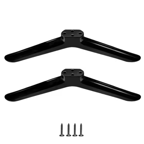 New Universal TV Base Stand Legs With Screws Black TV Stand Base Mount TV Stand Leg Base Bracket Liv