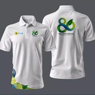 Kaos Polo Shirt Tshirt Baju Kerah Distro Hari Listrik Nasional 80 Ulang Tahun Bumn Hut Pln Ke polos