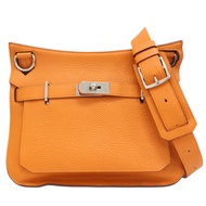 橘色 TOGO 牛皮 JYPSIERE 31 肩背包 □O刻 銀扣 口O