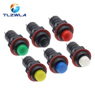 100PCS DS-213 10mm Round Miniature Push Button Switch DS-211 Momentary / Self Locking Round Button S