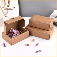 [20pcs/lot] Folding Kraft Paper Clamshell Gift Box / DIY Flip Cover Gift Box For Present / Candy Cookies Chocolate Brownie Box Packaging / Tea Packaging Box / Wedding Doorgift Box