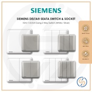 Siemens 10AX 1/2/3/4 Gang 2 Way Switch