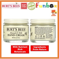 Ready Stock Burt's Bees Hand Cream, Almond & Milk 56.6g (Expiry Date: Jan 2025)