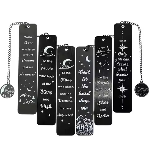 Acotar Bookmark Vintage Metal Bookmarks for Readers Novelty Book Page Marker Gift for Women Men Stat