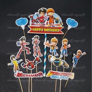 [Hot Item] Cake Topper Birthday - Mechamato + Boboiboy