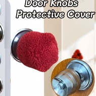 [SG] 1 Pair Door Knob Cover Door Knob Protector Door Handle Protector Anti-collision Door Handles Co