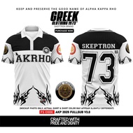 2025 Polo Shirt AKP 1973 Alpha Kappa Rho V34 52nd Anniversary New Design Anniversary Skeptron