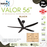 MAVA | VALOR 56 Inches / 42 Inches DC Motor 5 ABS Blade 8 R/F Speed Remote Control Energy Saving Cei