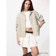 Uniqlo New Work Linen Blend Coat Size S