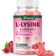 L-Lysine 1200mg Gummies, Chewable Lysine Supplement for Adults, Immune Support, Collagen Formation S