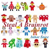 Roblox Steal A Brainrot Plushie Jandel 67 Lucky Blocks La Esok Sekolah Soft Stuffed Doll Toys for Fa