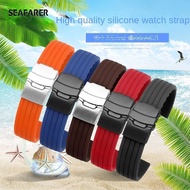 Silicone Watch Strap for IWC Hamilton Rolex Seiko Citizen Armani Waterproof Men's Watches Accessorie