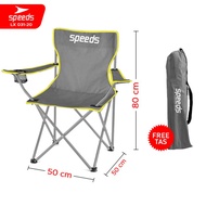 speeds kursi camping kanopi lipat canopy portable camping chair 031-60 - 20 abu