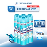Lysol Antibacterial Disinfectant Spray Cleaner Babys Room 510 G Set of 6