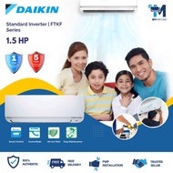 [FREE SHIPPING KL & SELANGOR] Daikin Air Conditioner 1.5HP FTKF Series Inverter R32 Aircond Penghawa
