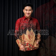 KECE! gamis batik couple modern , dress muslim, gamis batik kombinasi,