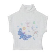 Áo Thun Nữ Mùa Hè Y2K Pure Desire Hot Girl Áo Vest Ngắn Không Tay Cổ Cao Hở Bụng Dopaamine Style Thờ