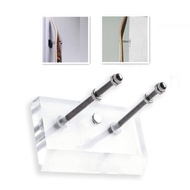 Skateboard Wall Mount Acrylic Skateboard Display Rack Minimalist Clear for Skateboarders, Bedroom, S