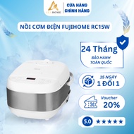 FUJIHOME RC15W Electronic Rice Cooker - Has 8 Cooking Modes, Timer Up to 24H, Keeps Warm 75 C -
