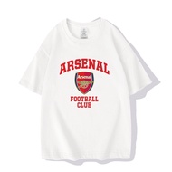 Arsenal Football Team Fan Jersey Short Sleeved T-shirt Men's and Women's Pure Cotton Half Sleeved Ch