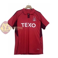 Fan Version 2025/26 Aberdeen Home  Football Jersey - Short Sleeve with Custom Name & Number S-4XL