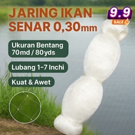 0.30mm String Fishing Net – 70md/80yds – 1-7 Inch Hole • For Rivers, Ponds, Ponds