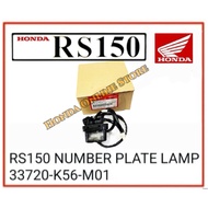 Number Plate Lamp Honda RS 150 RS150 RS150R 100% Honda Original Lampu No Plat License Light Assy Nom