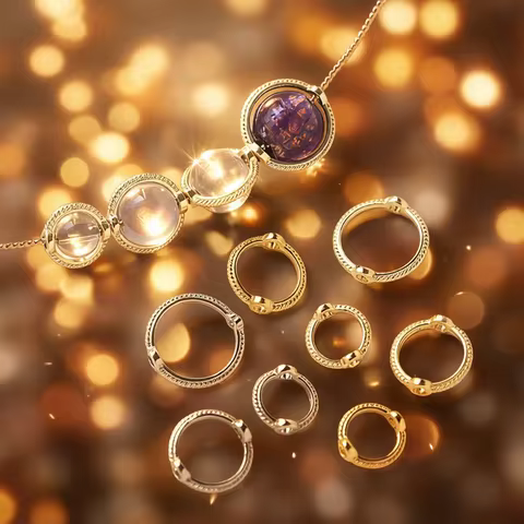 9-13mm Double hole Lace bead loop Copper plated true gold be used for DIY jewelry making found beadi