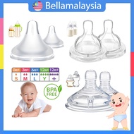 BPA Free Anti Colic Soft Silicone Wide Neck Puting Bayi Botol Susu