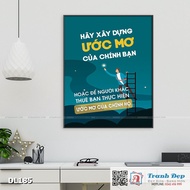 Motivational painting for office decoration - Build your own dream - DL185