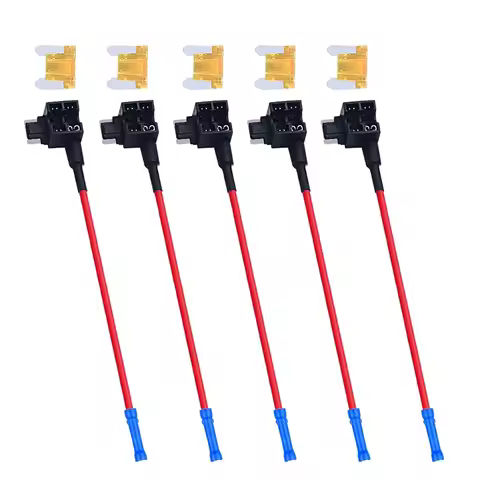 Upgraded Blade Fuse Tap-Low Profile Fuse Taps, Add-a-Circuit Fuse Adapter, 12V Tap Fuse Holder with 