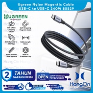 IPHONE Ugreen 85529 Magentic Cable USB-C to USB-C 240W PD Fast Charging Nylon Braided Cable 50cm Cha