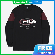 FILA | เสอยดแขนยาวสดำ รน FS2POG3105X ของ Wheela Colorblock Woven Mens T-Shirt