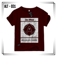ORIGINAL BOYS' CLOTHES CODE ALT 031 MAROON || DISTRO T-SHIRTS FOR BOYS 1-10 YEARS OLD