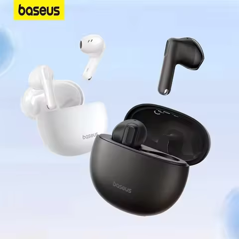 Baseus E12 Wireless Earphones Bluetooth 5.3 Headphone 0.06s Low-Latency 30h Playtime Mini Short Stem