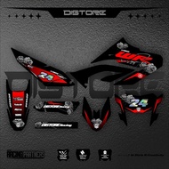 Decal Wr 155 R Full Body Hitam Merah Keren