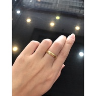 Hailay ring with genuine gold engraving, grade 375