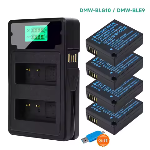 1280mAh DMW-BLG10 BLG10 BLG10E DMW-BLG10PP BLE9 DMW-BLE9 Battery for Panasonic LUMIX GF3 GF5 GF6 GX7