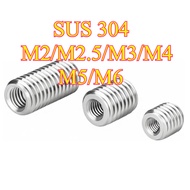 Insert nut 304 stainless steel inner and outer teeth nut, thread conversion braces Reducing screw M2