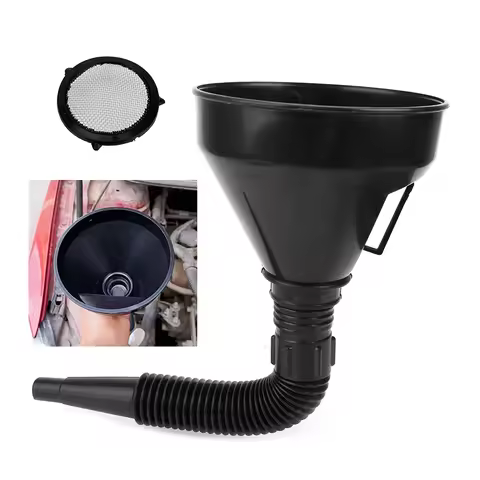 Universal Oil Funnel With Filter Pipe Handle Set Diesel Gas Fuel Filler Tools Car Accessories For Tr