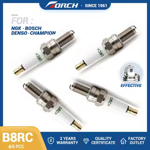 4-6PCS Candles Replace for Denso U24ESR-NB YAMAHA 94703-00330 BMW 12-12-7-653-439 Motorcycle Ordinar