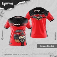 New short-sleeved Malaysian Baji Ninja Van Sublimation Shirt Baji Ninja Messenger Men's Shirt Baji N