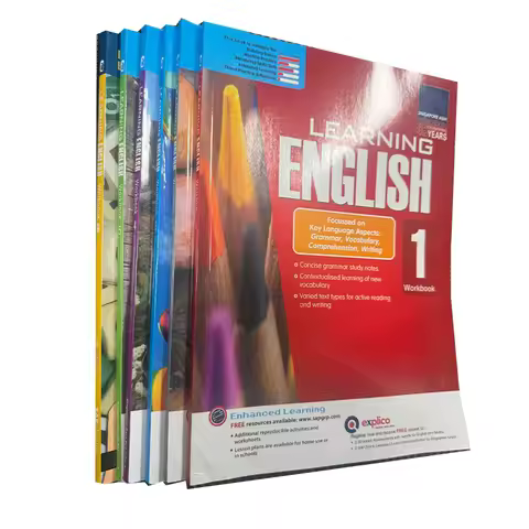 6 Books/Set SAP Learning English Workbook Grade 1-6 Children Singapore Primary School Textbook
