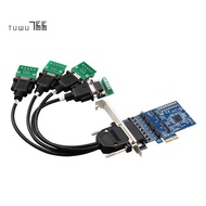 1 Piece PCI Expansion 4 Ports RS422 RS485 Expansion Card Industrial Protector PC+Metal