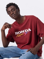 男裝 水洗印花T恤Honda2 355843