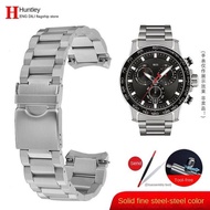 ﹊۩ ปลายโค้งสายนาฬิกา 1853 ผู้ชายสำหรับ TissoT T125 สายสแตนเลส T125617A ดำ Knight โลหะเหล็กสร้อยข้อมื