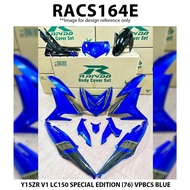 Cover Set Rapido Yamaha Y15ZR V1 V2 LC150 SPECIAL EDITION (76) Blue Ysuku Accessories Motor Y15 Coverset Biru