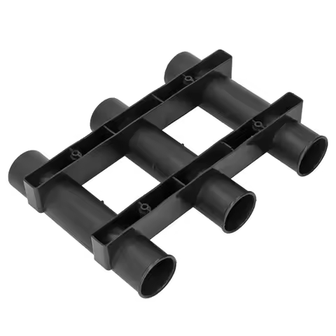 Portable ABS Fishing Rod Holder 3 Tubes with 4 Screws Fishing Rod Bracket Fishing Rod Rack Yacht Fis