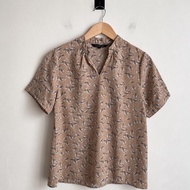 PL - Connexi*n Floral Brown Blouse